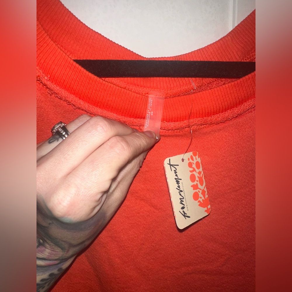 NWT FREE PEOPLE Movement 
One To Beat Pullover - Flame
$78 MSRP - Picture 7 of 12